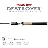 メガバス ALL NEW DESTROYER F3-61Xを使ってみた感想とレビュー: 釣竿